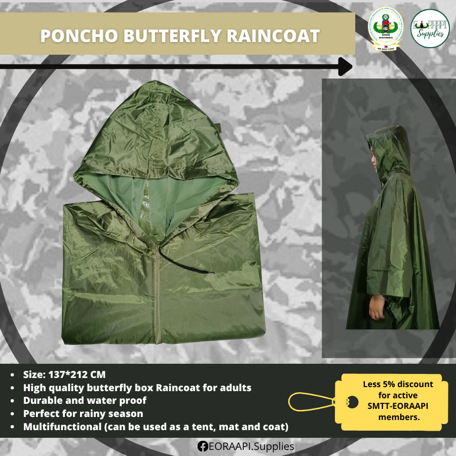 poncho butterfly raincoat