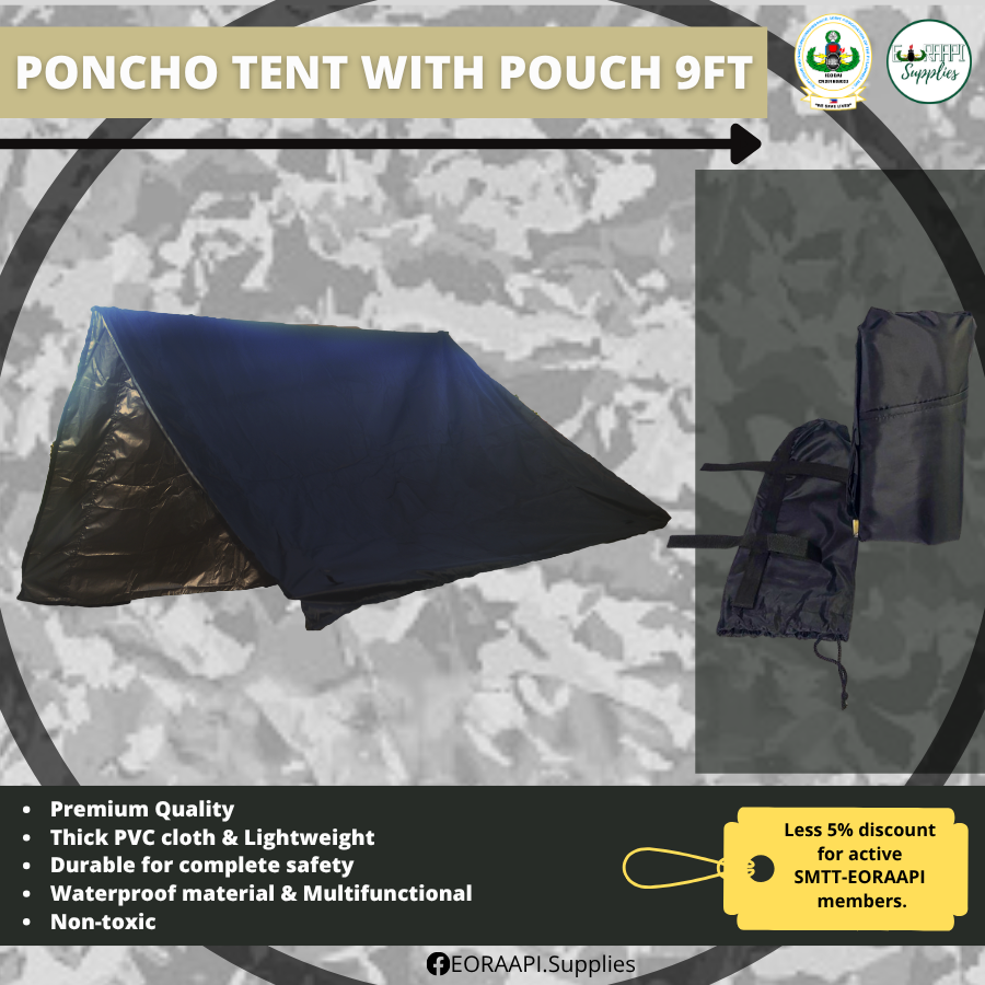 poncho tent with pouch 9ft