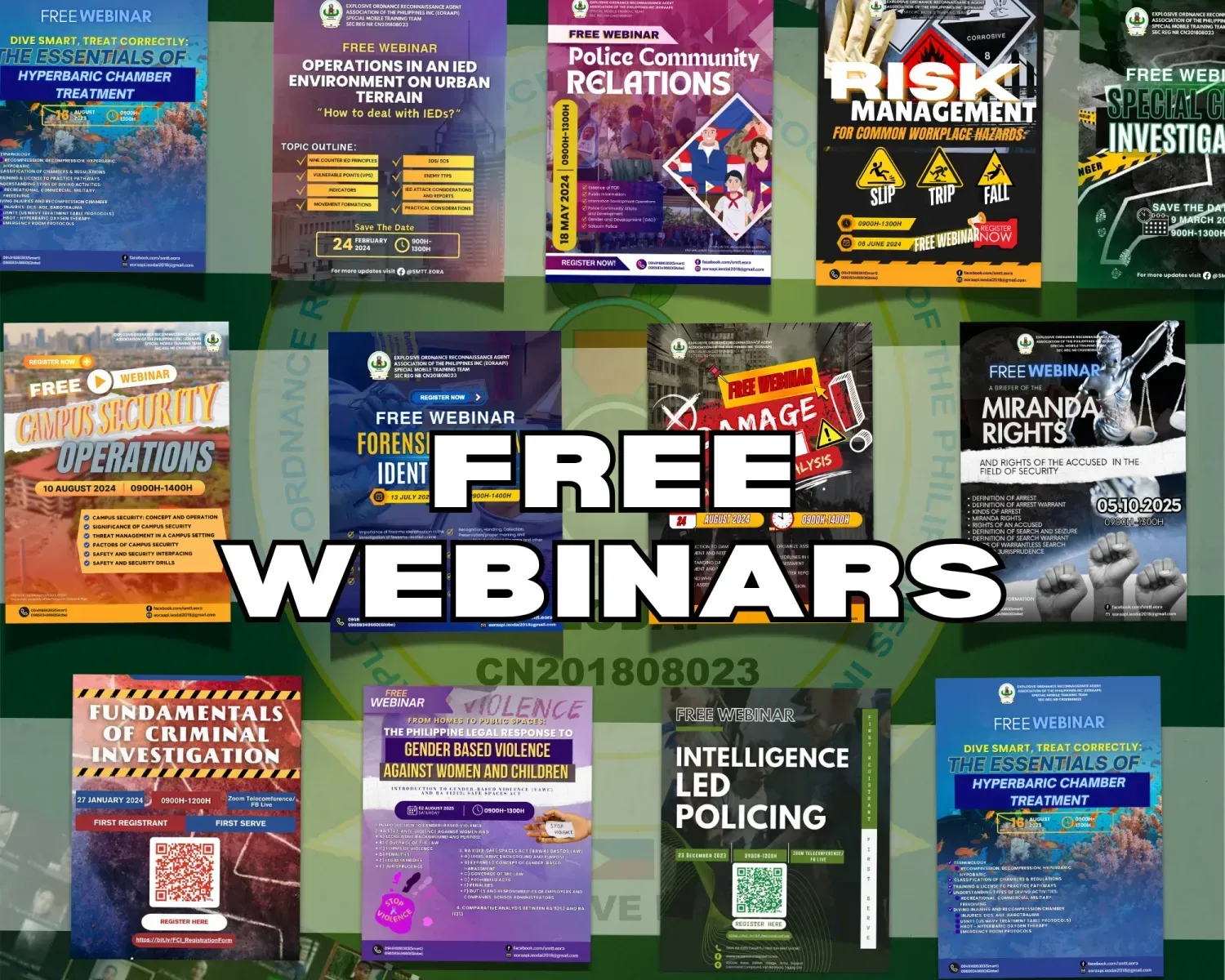 EORAAPI Free Webinars